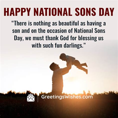 Happy National Sons Day Heartfelt Wishes and Messages ( 4 March ...