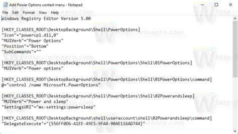 Image result for PowerOptions Menu