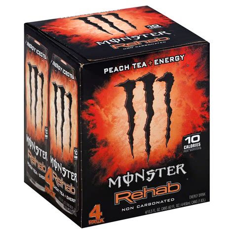 Monster Rehab Peach Tea & Energy Drink 15.5 oz Cans - Shop Sports ...