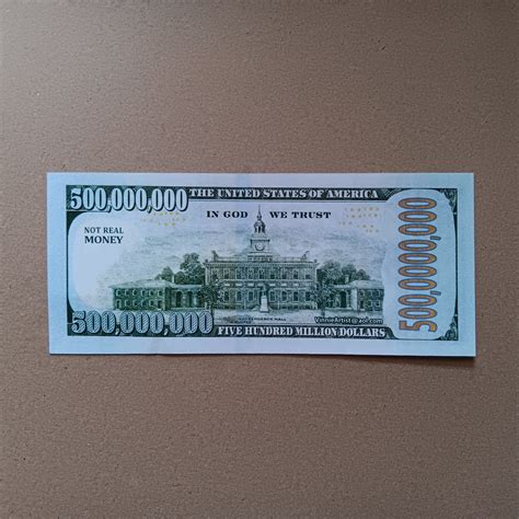 Novelty Bill for your Vision Board - Five Hundred Million Dollar Bill ...