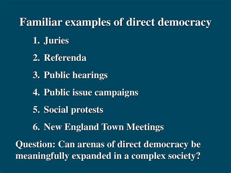 Image result for Direct democracy Examples
