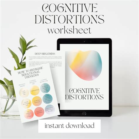 Image result for Cognitive Distortions Worksheet