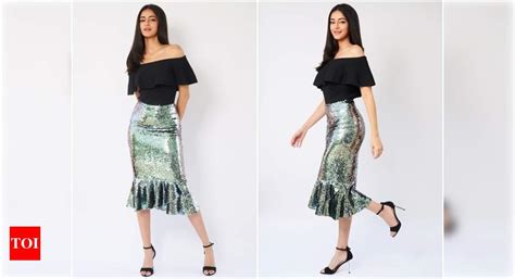 Ananya Panday shines her way with a shimmery bandeau silhouette | Hindi ...