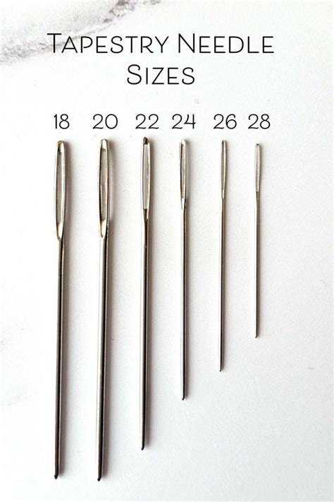 embroidery needle sizes