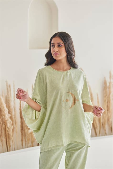 Pista Green Relaxed Fit Top with Pants – Aab label