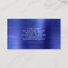 Design Metallic Blue Business Card 的图像结果