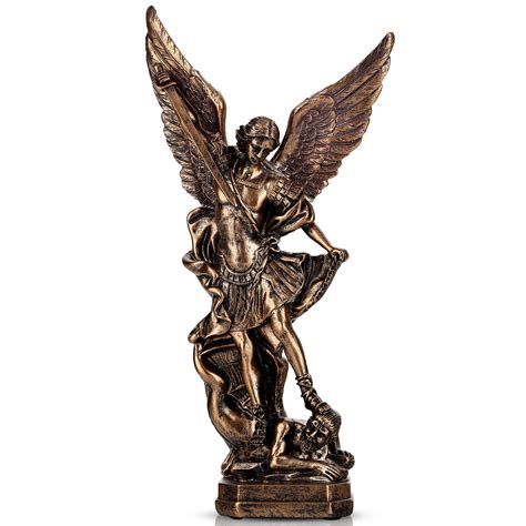 Buy 12.4 Inch St. Michael Statue, San Miguel Arcangel Statue, Archangel ...