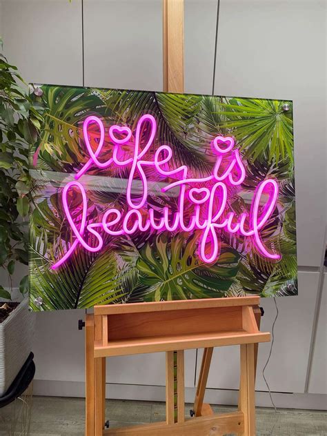 Freddie Mercury LED Neon Wall Art (black frame) - Rock Salt Prints