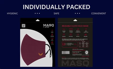 MASQ 4-Layer Anti-Pollution Reusable & Adjustable Cotton Cloth Face ...