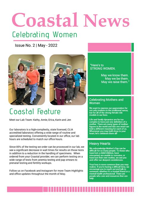 Newsletters | Coastal Womens Healthcare
