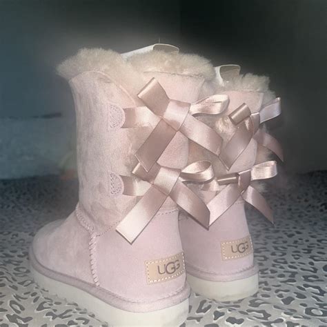 Pink Uggs Boots With Bows