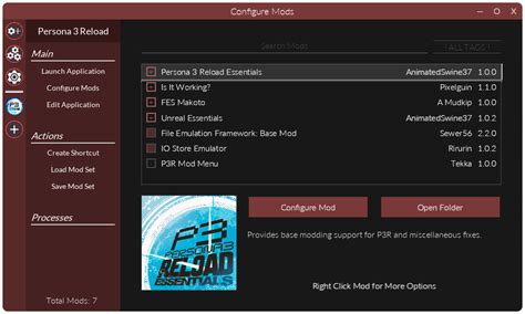 How to Install Persona 3 Reload Mods on Steam Deck
