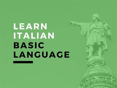 Image result for Italian Language Basics