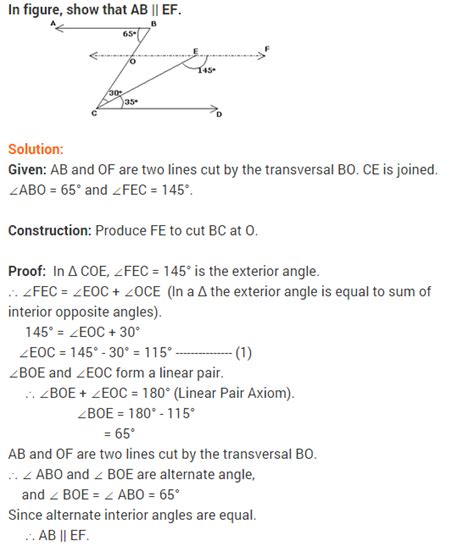 Image result for Math Ch.6 Class 9 Extra Question. Answer