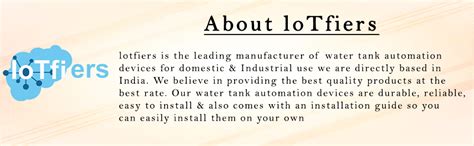 IoTfiers High Grade Magnetic Float Sensors for Water Level Controller ...