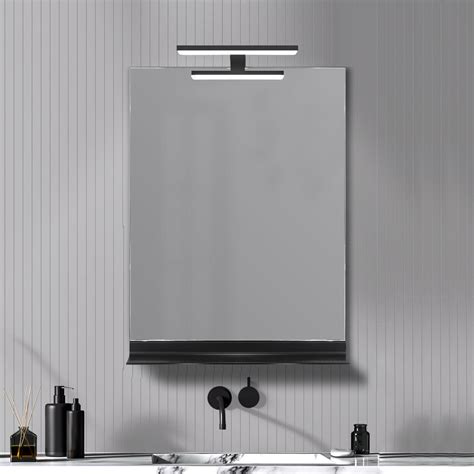Espejo de baño con luz LED Black 60x80 cm | Leroy Merlin