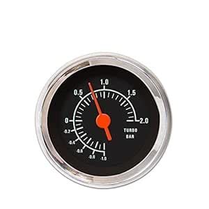 Aurora Instruments 5583 Muscle Black Metric Turbo Gauge (Orange Vintage ...