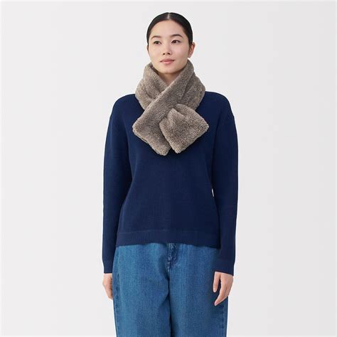 Recycle Polyester Warm Boa Scarf | 無印良品 MUJI
