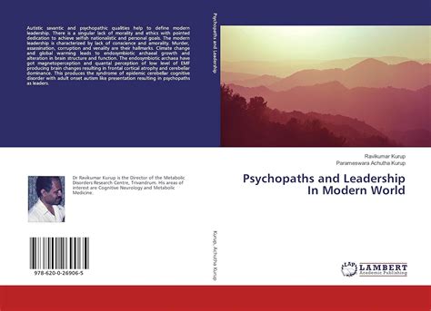 Psychopaths and Leadership In Modern World : Parameswara Achutha Kurup ...