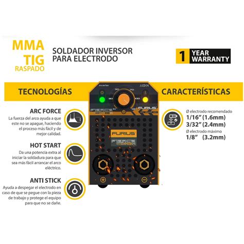 Soldador Inversor Furius 130AMP 110V Fierce 131M - Maquistoresas