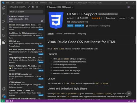 Image result for Best Extensions for vs Code HTML CSS