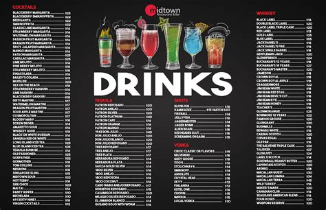 Drinks Menu - Midtown Restaurant & Bar