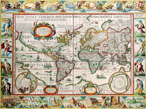 Old Maps of the World: Wolrd map without the two Americas