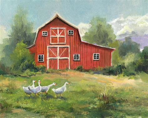 Barn Painting - painting of a barn