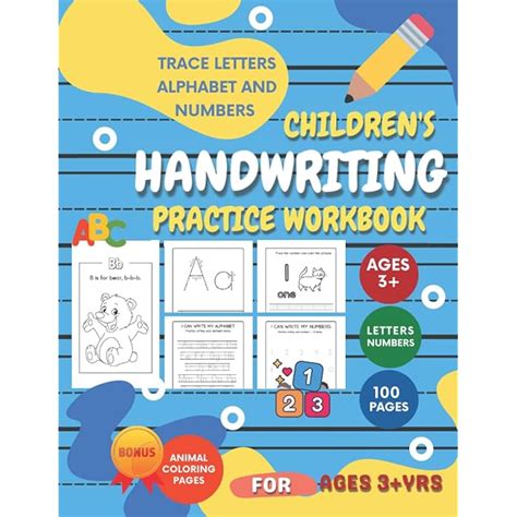 Buy Letter Tracing : Alphabet & Numbers Handwriting Practice Workbook ...