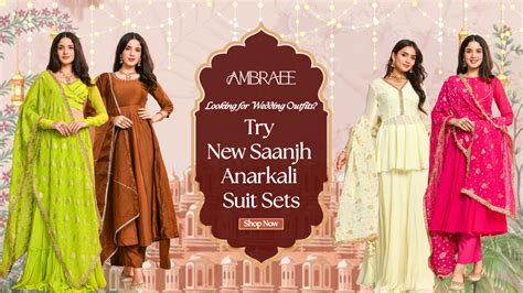 Looking for Wedding Outfits? Try New Saanjh Anarkali Suit Sets – Ambraee