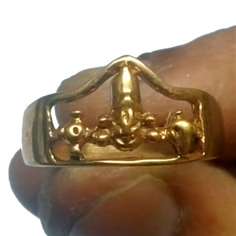 Aadhyathmika Aimpon Panchalogam Venkateswara Swamy Ring Panchaloha ...
