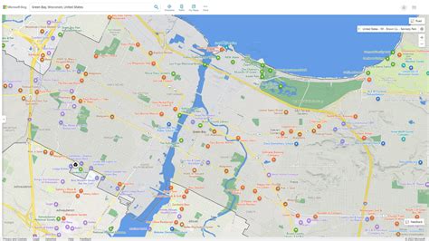 Green Bay Wisconsin Map - United States