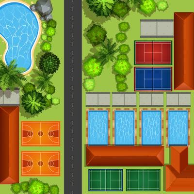 Building Top View Vector 的图像结果