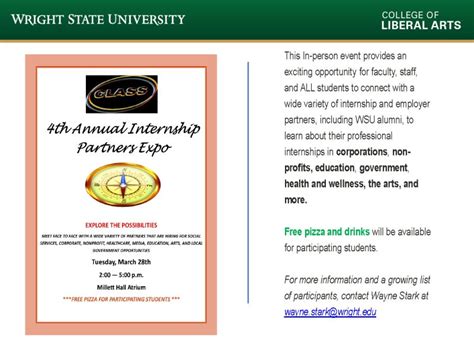 Mark your calendars! Handshake (https://bit.ly/3m6puzn) | Wright State ...