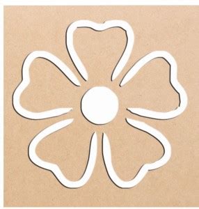 Incredible Gifts Flower floor rangoli design FLW004(Wood, 15x15cm ...