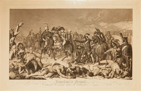 [ÉTIENNE GUYOT (1766 - 1807)] NAPOLEON THE GREAT VISTING THE FIELD After THE BATTLE OF EYLAU ...