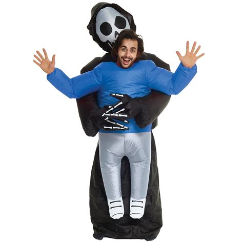 Buy MorphMorphsuits Grim Reaper Inflatable Costume, Grim Reaper Blow Up ...