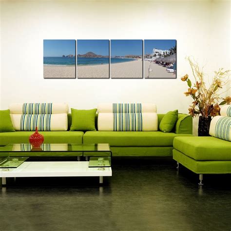 999STORE Multiple Frames sea Beach Art Panels Like Painting - 4 Frames ...
