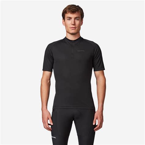 Buy Men's Road Cycling Short-Sleeved Jersey Essential - Black Online ...