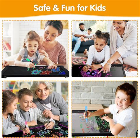 Slsy LED Writing Board 16x12, Illuminated Erasable India | Ubuy