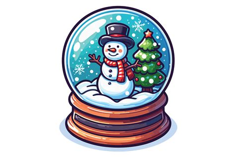 Christmas Snow Globe Design Graphic by Art On Demand · Creative Fabrica