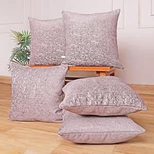 STITCHNEST Chenille Cushion Covers Set of 2 – 12x12 Inches Soft Velvet ...