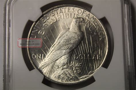 1924 Peace Silver Dollar - - Ngc Ms 63 - - State In Usa