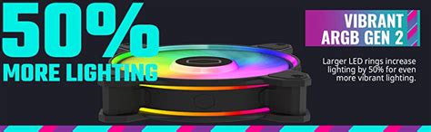 Cooler Master MasterFan MF120 Halo2 Fan, Duo-Ring ARGB Gen 2 LED Rings ...