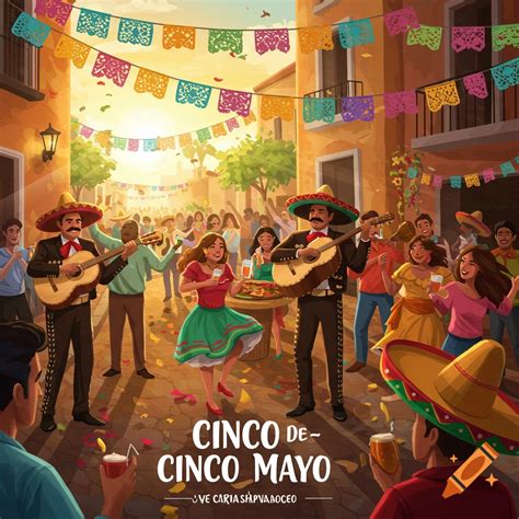 Cinco De Mayo party poster on Craiyon