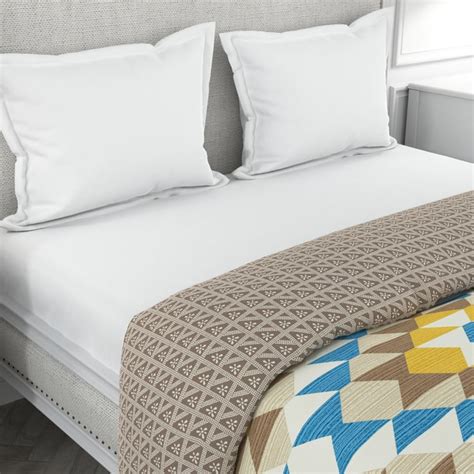 Buy PORTICO Lavender Geometric Print King-Size Comforter - 2.24 x 2.74 ...