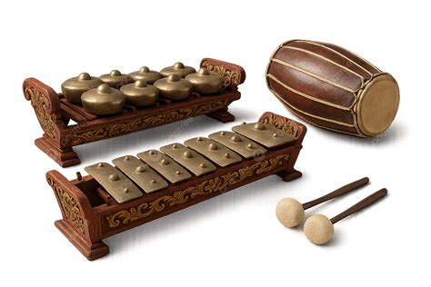 Traditional Indonesian Gamelan Musical Instruments Set, Gamelan ...