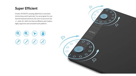VEIKK Creator VK1060Pro Pen Tablet & Drawing Tablets For Artists