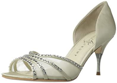 Buy Ivanka Trump Women's Nola2 D'Orsay Pump,Ivory Multi Satin,11.5 M US ...