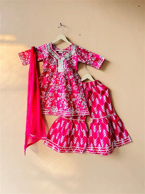 Kurta Garara Set for Girls – Laad by Kishita
